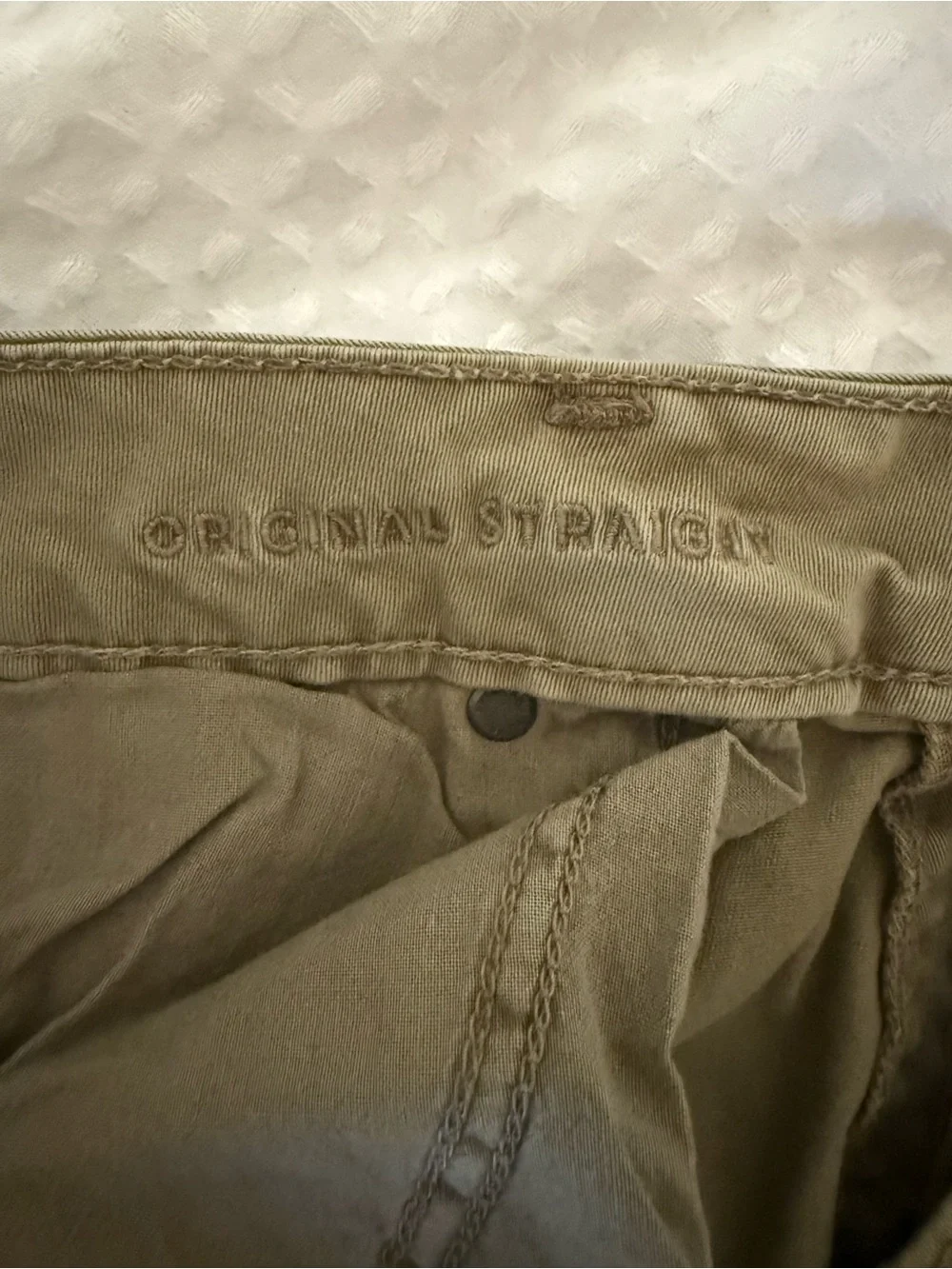 American Eagle Outfitters Men's Khaki Straight Jeans